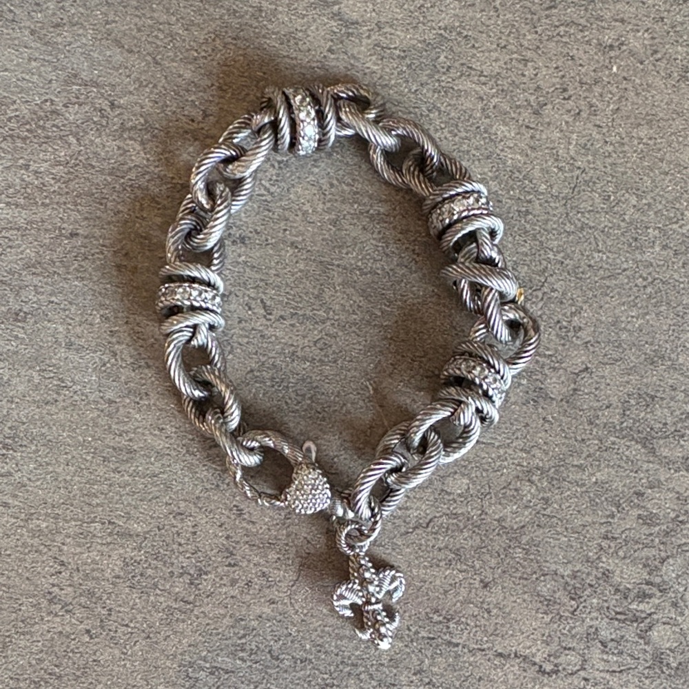 Judith Ripka Silver Chain Bracelet - Picture 3 of 4